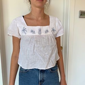 Reformation beach crop top